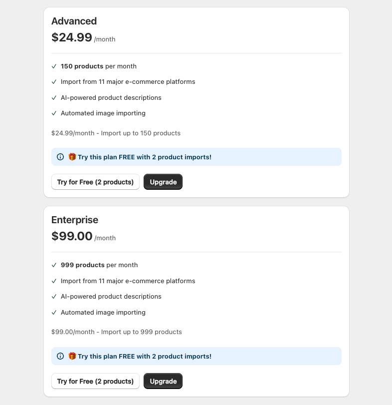 Subscription Details